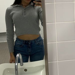 Brandy Melville Bridget Long Sleeve Knit Top